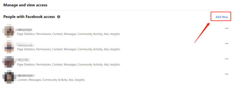 怎样在Facebook新版公共主页添加新用户为治理员